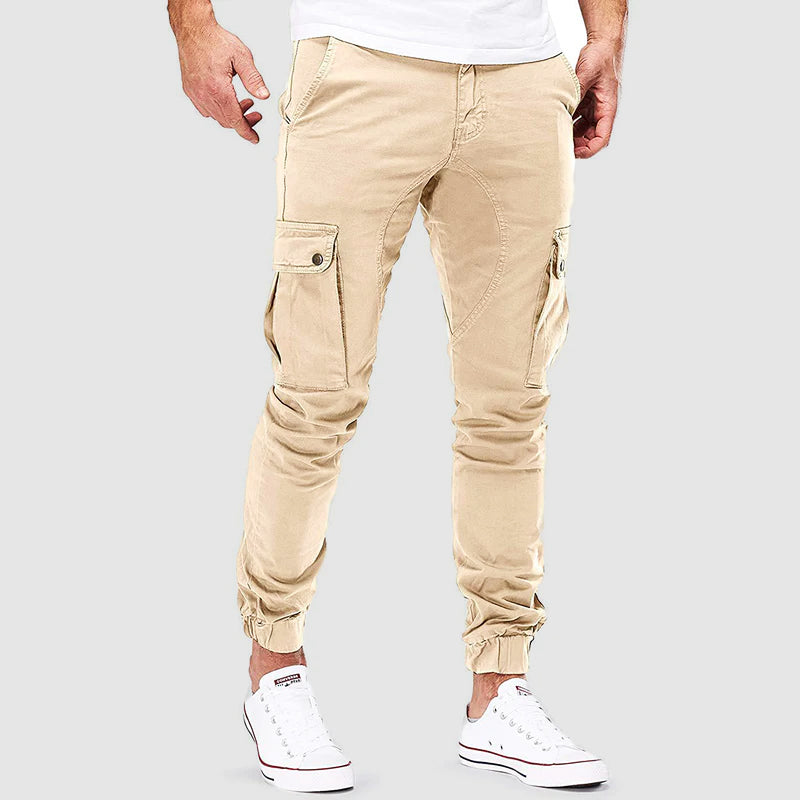 Men's Casual Cargo Pants with Pockets