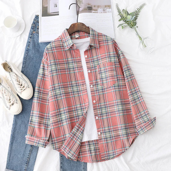 Jordyn™ | Casual Check Shirt in College Style