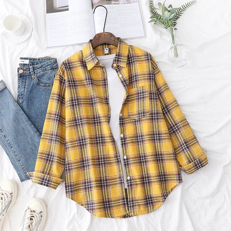 Jordyn™ | Casual Check Shirt in College Style