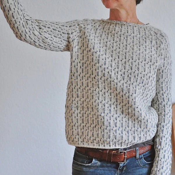 Karrie | Timeless Gray Knit Sweater