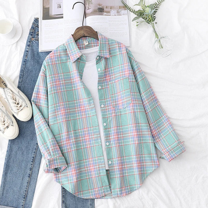 Jordyn™ | Casual Check Shirt in College Style