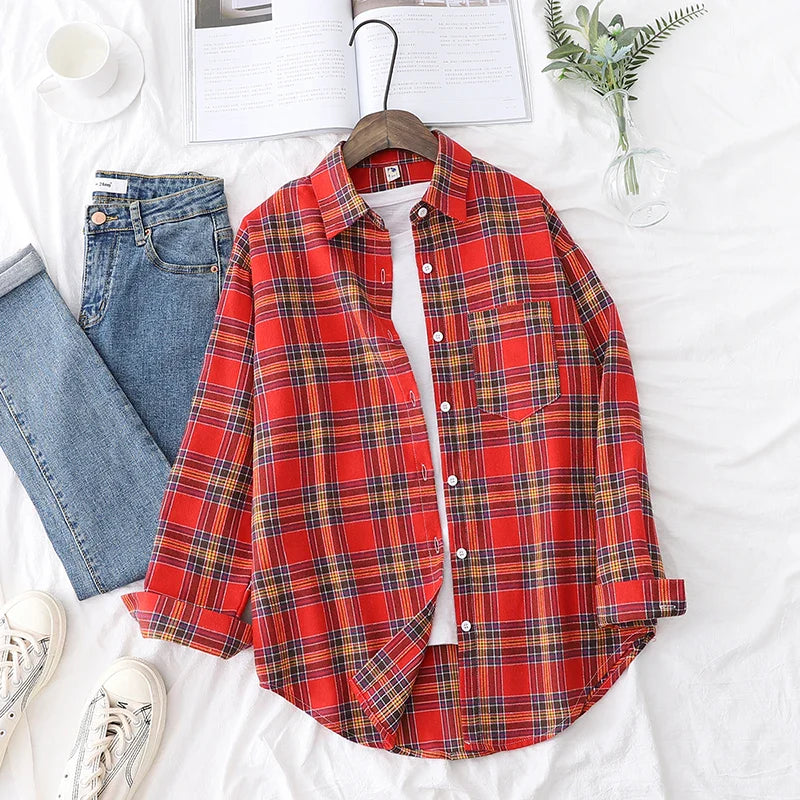 Jordyn™ | Casual Check Shirt in College Style