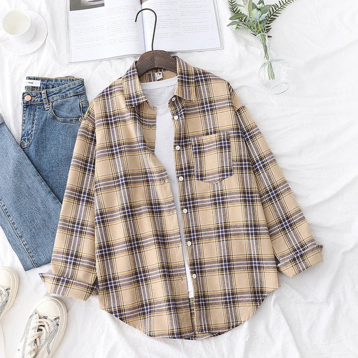 Jordyn™ | Casual Check Shirt in College Style