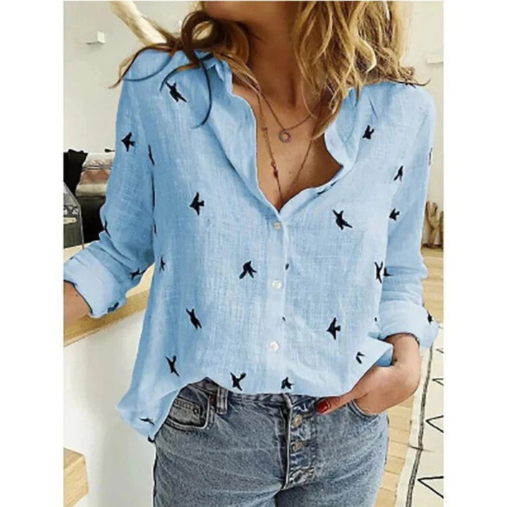 Women’s Long Sleeve Button-Up Shirt