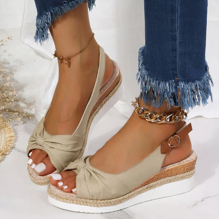 Fashion Buckle Wedge Sandals for Women