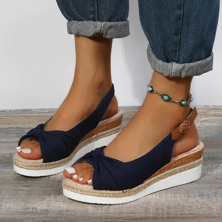 Fashion Buckle Wedge Sandals for Women