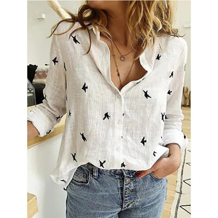 Women’s Long Sleeve Button-Up Shirt