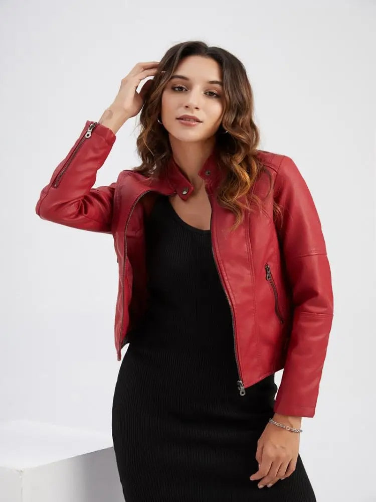 Ashanta |  Biker Style Leather Jacket