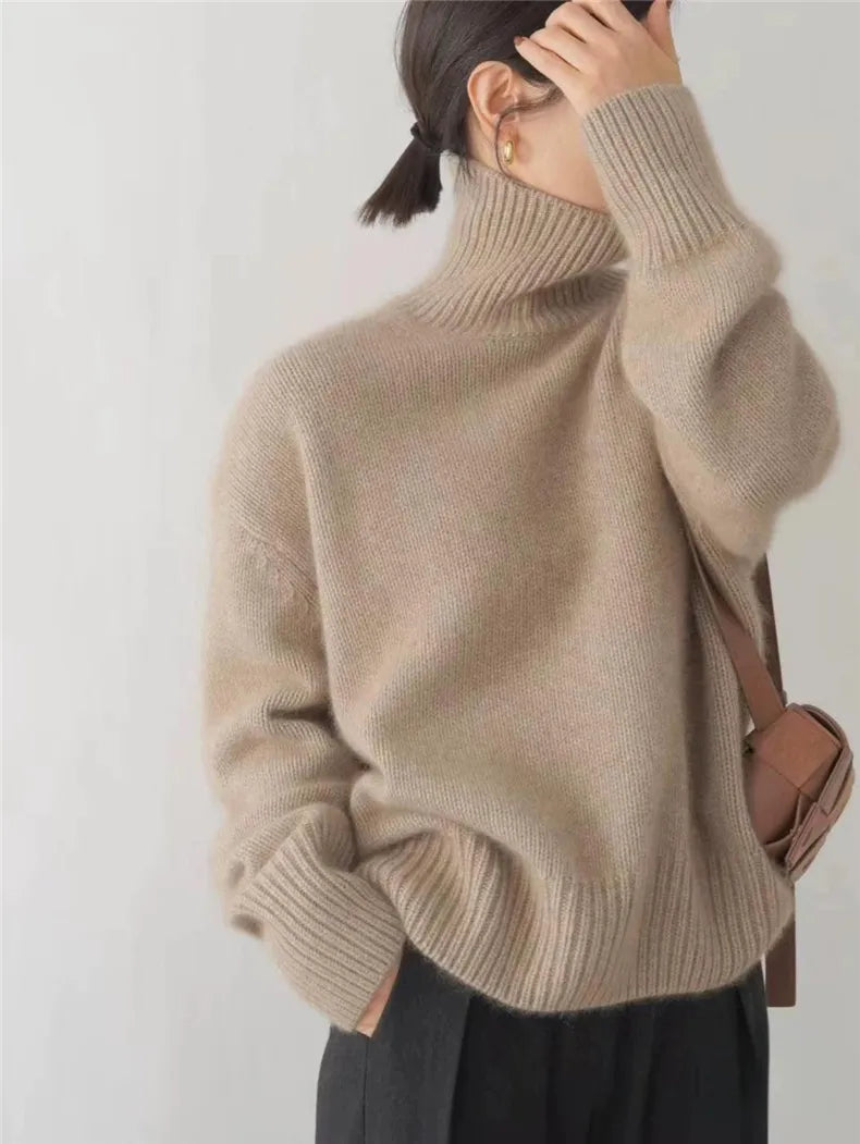 Comfy Turtleneck Sweater For Women