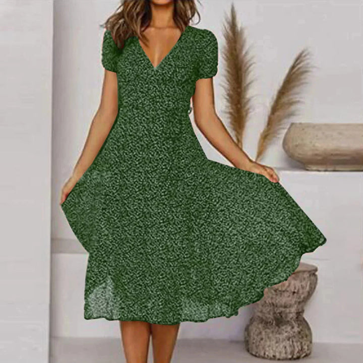 Polka Dot V-Neck Summer Dress for Women