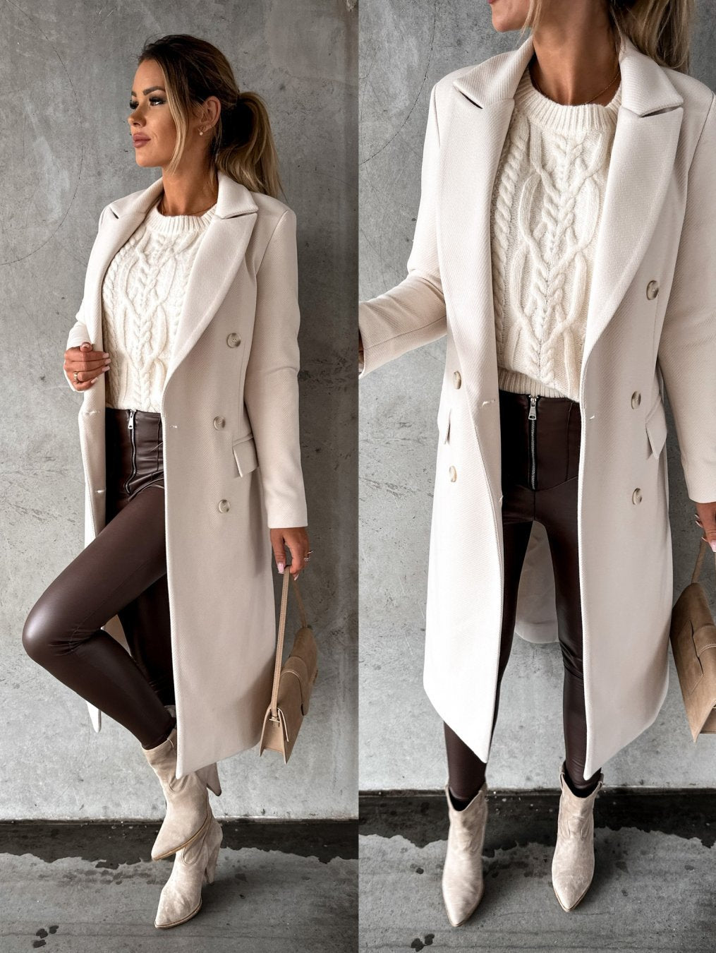 Antonia | Sophisticated Double-Breasted Coat