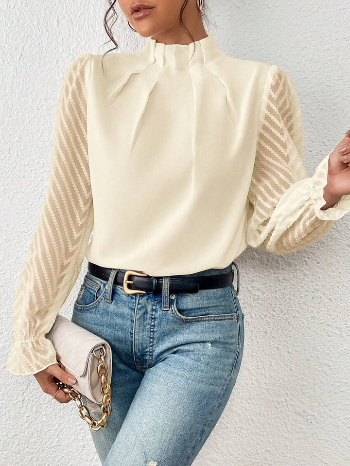 Elegant Lantern Sleeve Top for Women