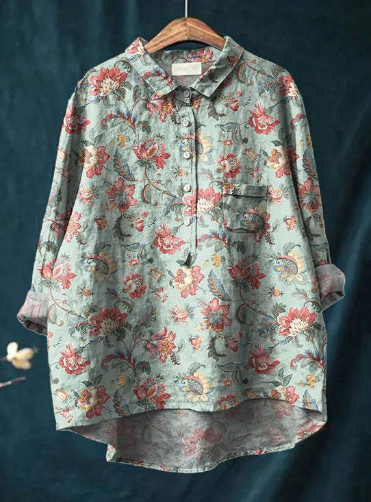 Begoña | Cozy Floral Blouse