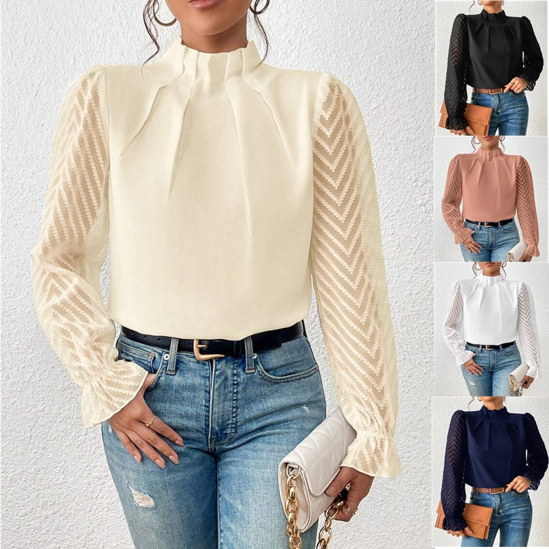 Elegant Lantern Sleeve Top for Women