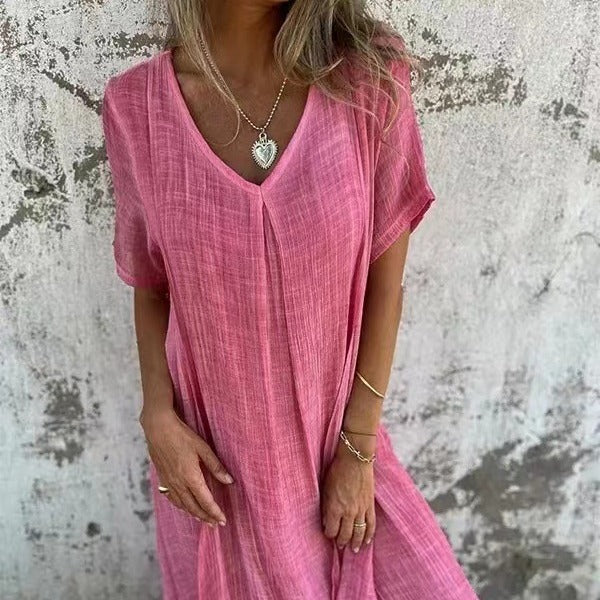 Nina | Airy V-Neck Spring Dress for Women