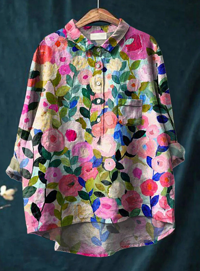 Begoña | Cozy Floral Blouse