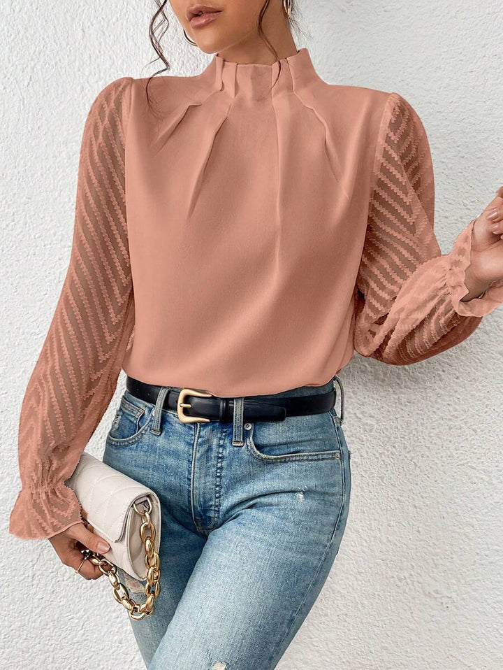 Elegant Lantern Sleeve Top for Women