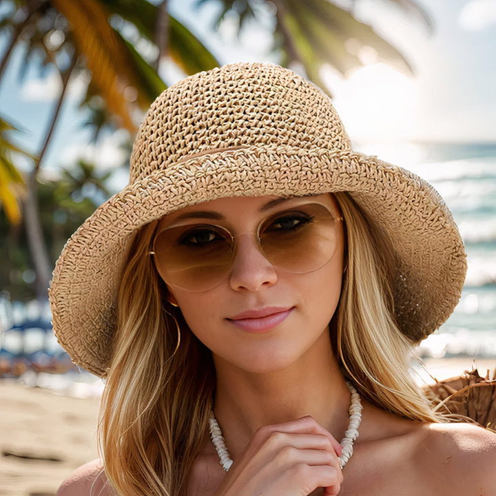 Women's Fashion Crochet Weave Sun Hat