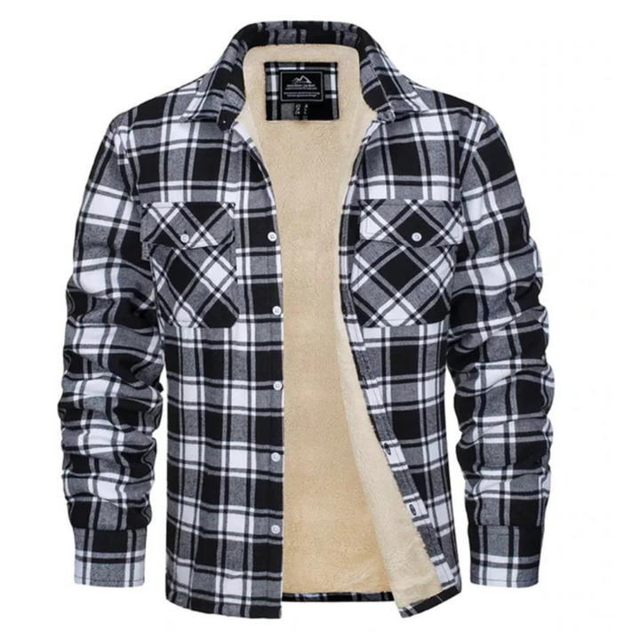 Trendy Plaid Jacket For Men