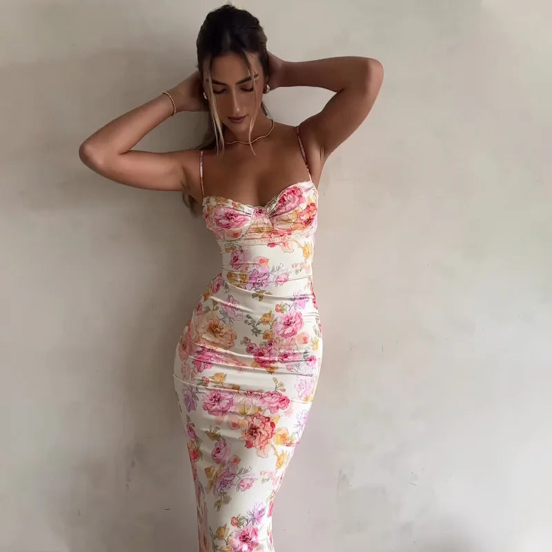 Jessie | Floral Spaghetti Strap Dress