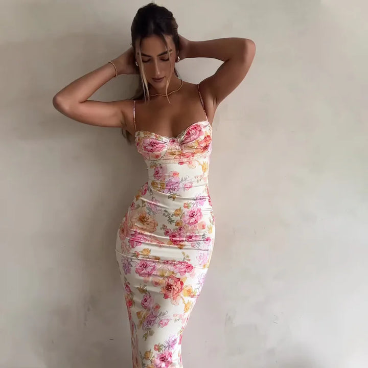 Jessie | Floral Spaghetti Strap Dress