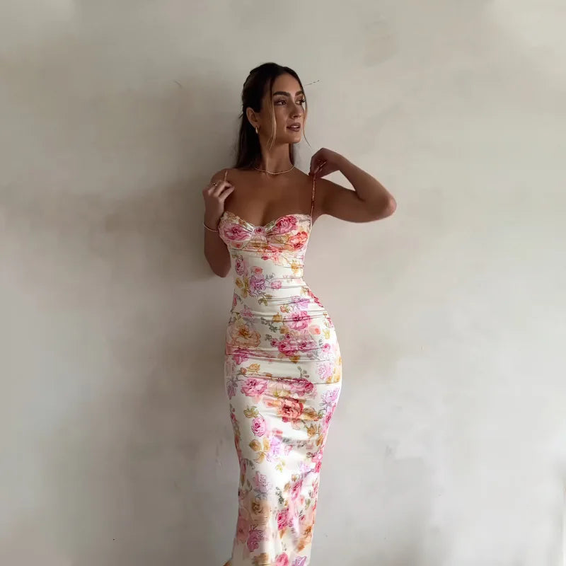 Jessie | Floral Spaghetti Strap Dress