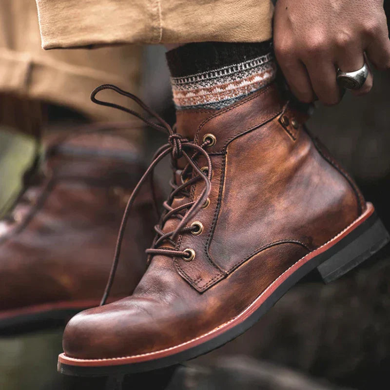 Aidin | High-Top Leather Boots