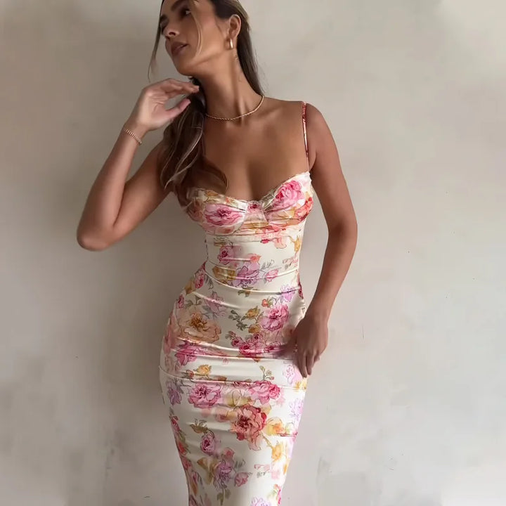 Jessie | Floral Spaghetti Strap Dress