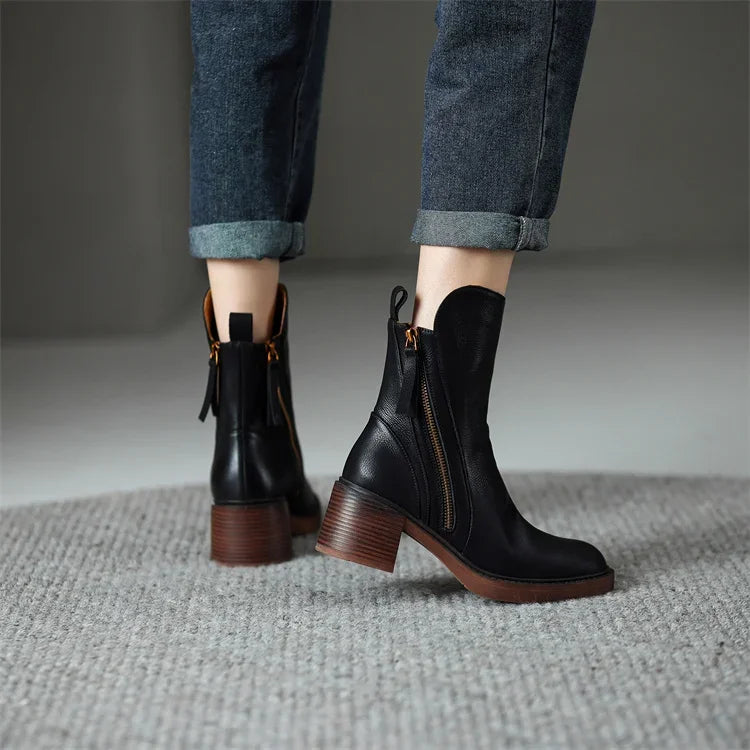 Adalina | Leather Ankle Boots