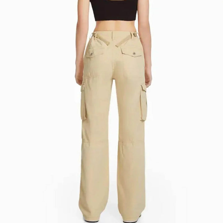 High Waist Cargo Pants for Women