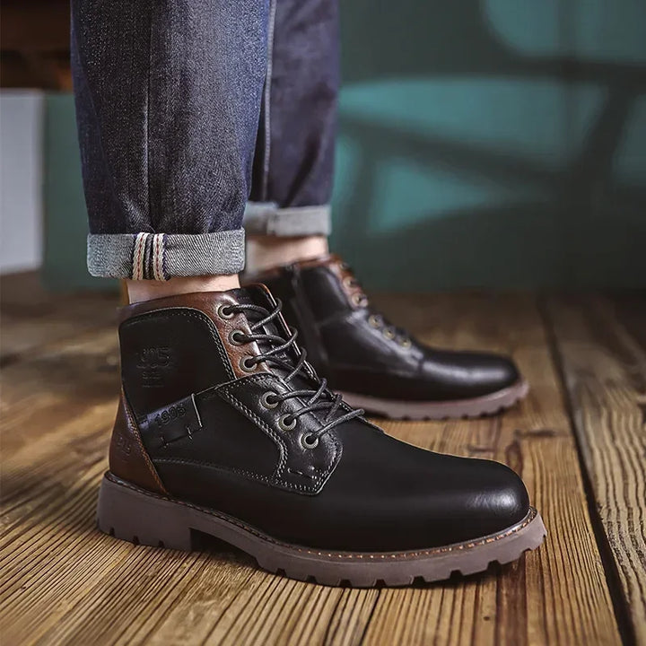 Canute | Men's Casual Leather Boots with British Style