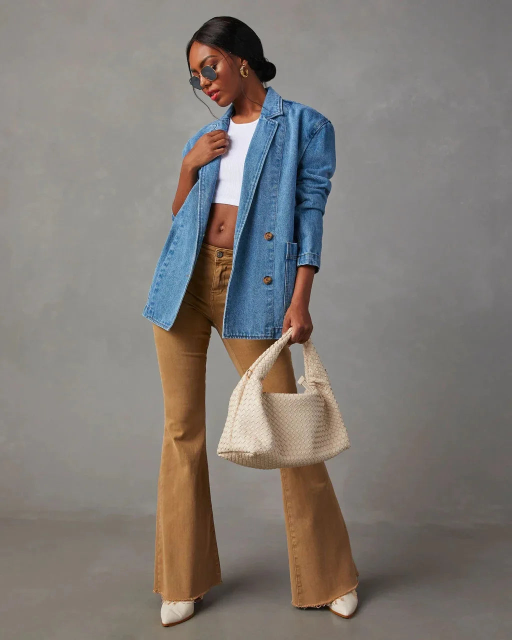 Ethelreda | Chic Denim Blazer