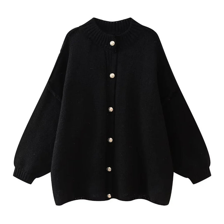 Petra™ | Stylish cardigan with metal buttons