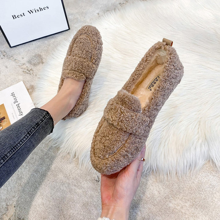 Hayley | Slip-On Plush Slippers