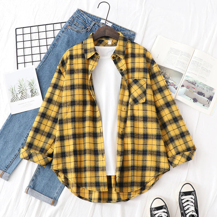 Jordyn™ | Casual Check Shirt in College Style