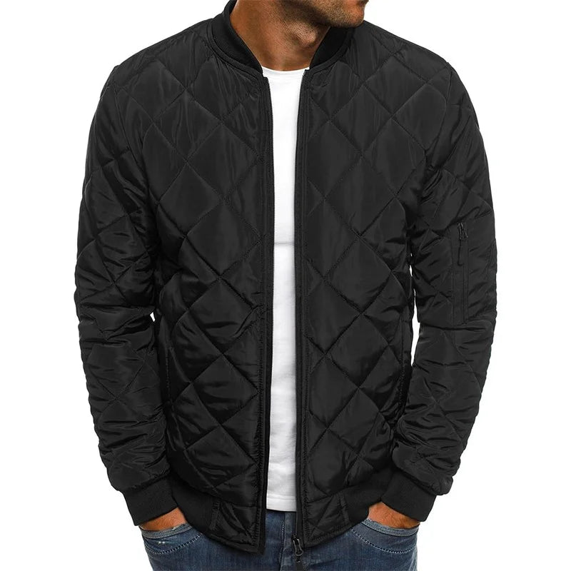 Aries | Diamond-Pattern Quilted Jacket