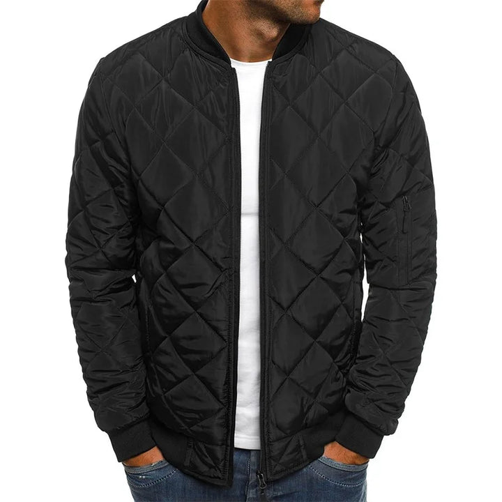 Aries | Diamond-Pattern Quilted Jacket