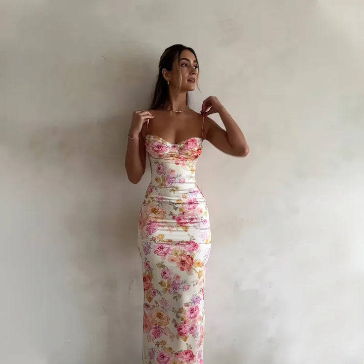 Jessie | Floral Spaghetti Strap Dress