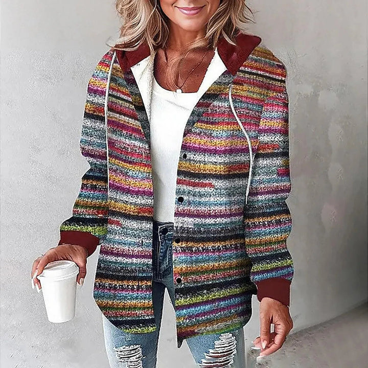 Kristen | Cozy Hooded Checked Jacket