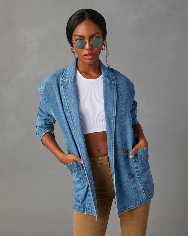 Ethelreda | Chic Denim Blazer