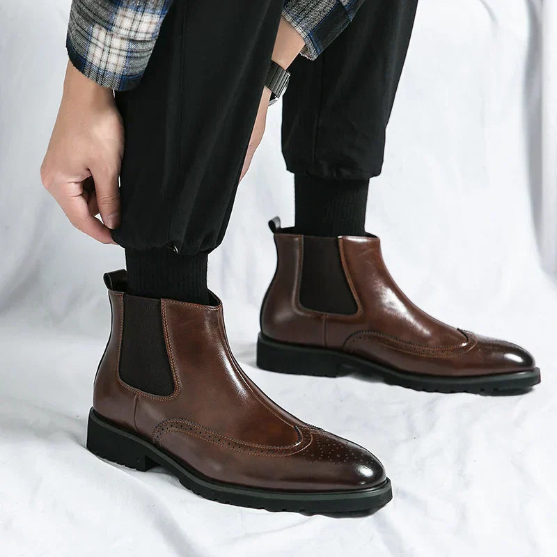 Bartholomew | Leather Chelsea Boots