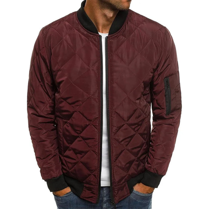 Aries | Diamond-Pattern Quilted Jacket