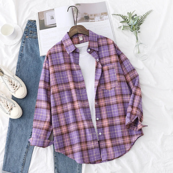 Jordyn™ | Casual Check Shirt in College Style