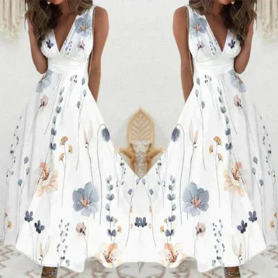 Summer Sleeveless Long Dress for Women