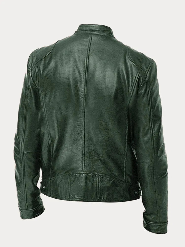 Patrick | Classic Faux Leather Jacket for Men