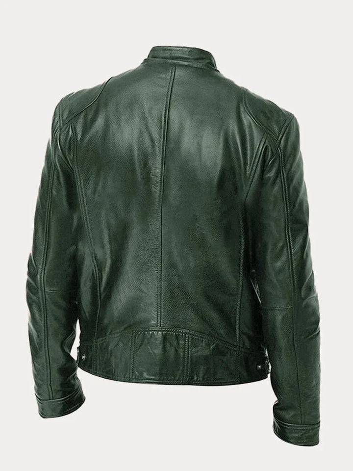 Patrick | Classic Faux Leather Jacket for Men