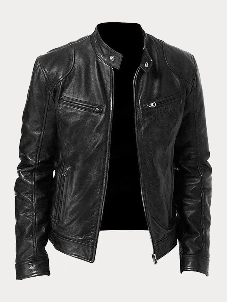 Patrick | Classic Faux Leather Jacket for Men