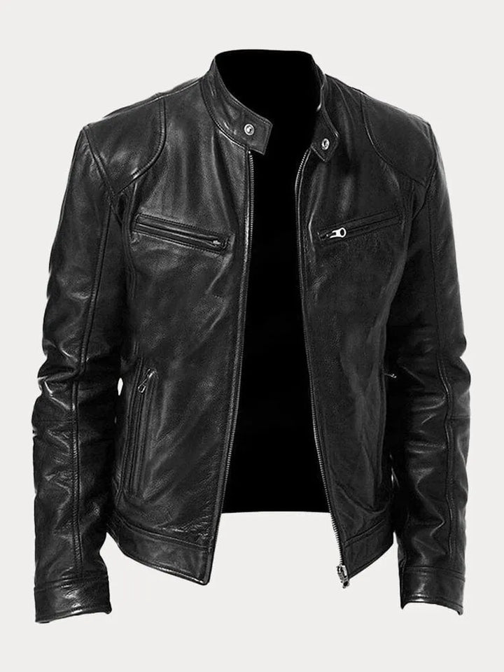 Patrick | Classic Faux Leather Jacket for Men
