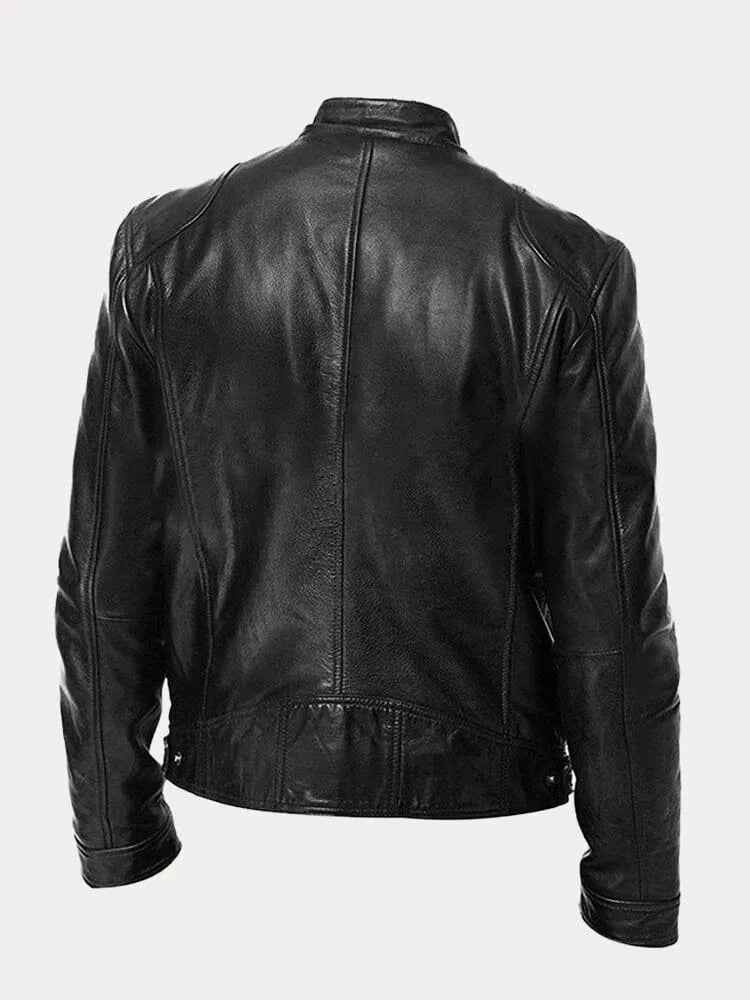 Patrick | Classic Faux Leather Jacket for Men