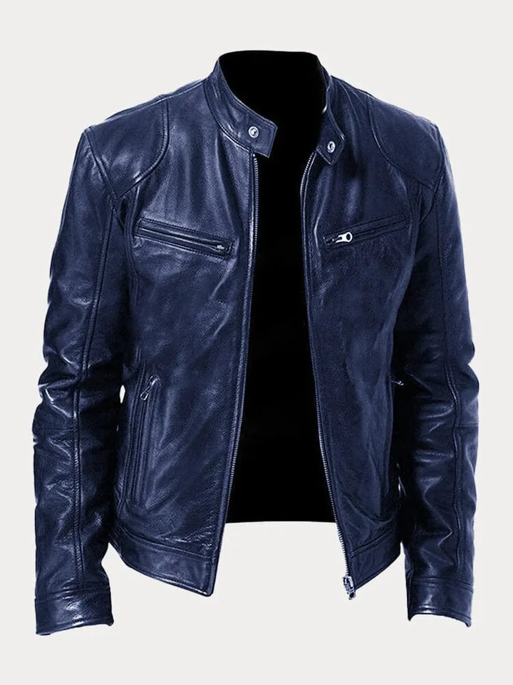 Patrick | Classic Faux Leather Jacket for Men